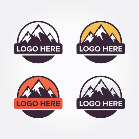 Mountain logoのイラスト素材