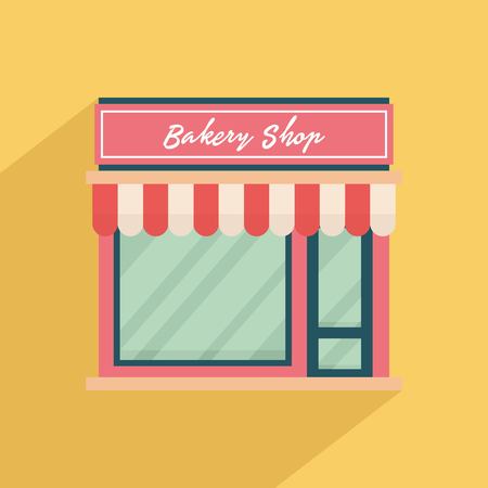 Storefront vector illustration in flat styleのイラスト素材
