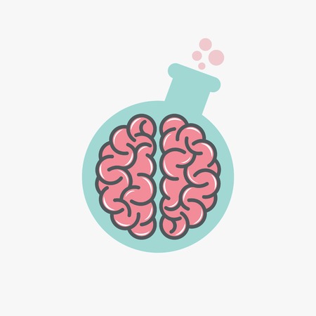 Brain lab logo designのイラスト素材