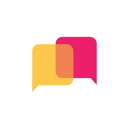 Chat logo designのイラスト素材