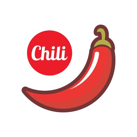 Red chili vector illustrationのイラスト素材