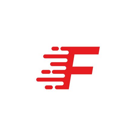 F letter fast logoのイラスト素材
