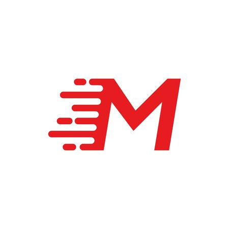 M letter fast logoのイラスト素材