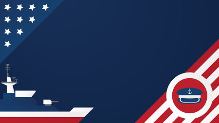 U.S. Marine Corps Birthday background with copy space area. Vector illustrationのイラスト素材