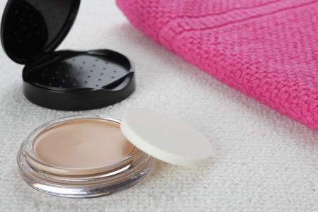 Cosmetic powder compact  の写真素材