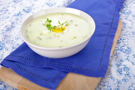 Green vegetables soupの写真素材