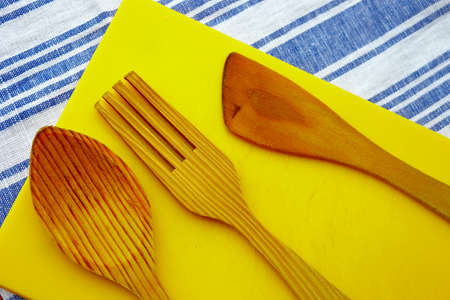 Wooden kitchen utensils 