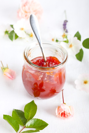 Rose hip jamの写真素材