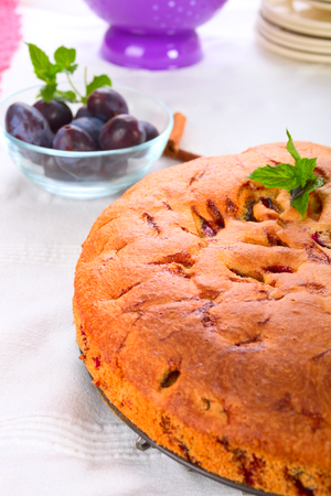 Plum cakeの写真素材