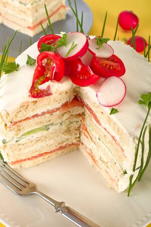 Sandwich cakeの写真素材