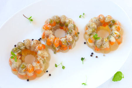 Chicken aspicの写真素材