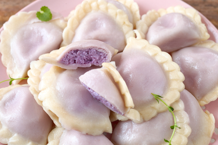 Blueberry Cream Cheese Dumplingsの写真素材