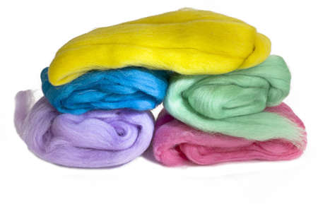 wool in on a white background