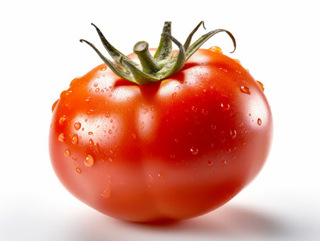 tomato isolated on a white backgroundの素材