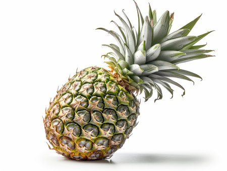 pineapple isolated on white backgroundの素材