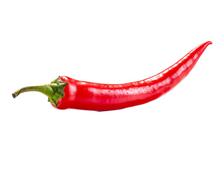 Chilli isolated on white background. Close up.の写真素材