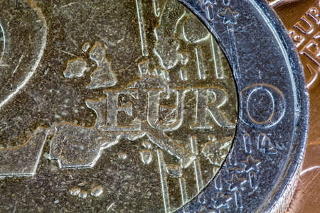 Euro and centsの写真素材