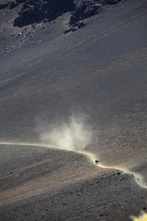view of the Haleakala crater on Mauiの写真素材