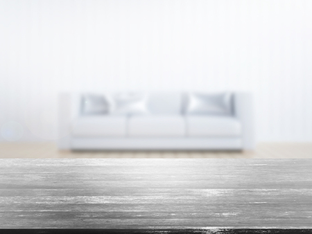 top wood table with Blur Backgroundの写真素材