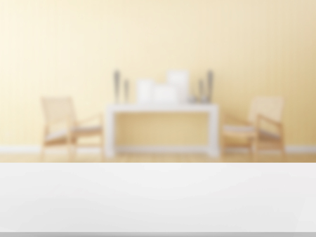 top wood table with Blur Backgroundの写真素材