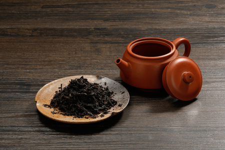 Classical Chinese Wood Tea Ceremonyの写真素材