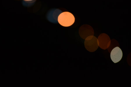 Abstract background. blur bokeh. Blurry multicolor light from the lampの写真素材