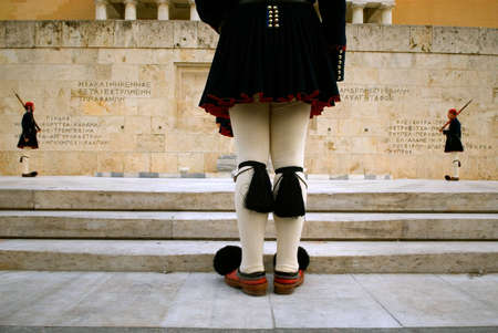 Greek Guards in Athensの写真素材