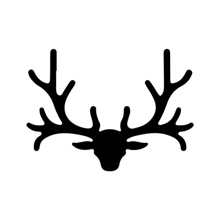 Perfect for wildlife lovers, this collection of deer silhouettes brings a rustic yet modern charm to any space.のイラスト素材