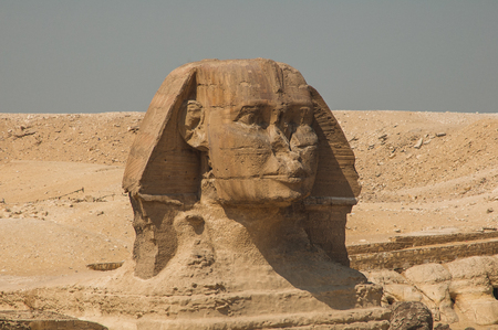 Ram head Sphinxes in abu simbel temple of egyptの写真素材