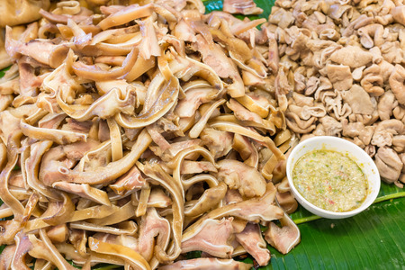 pork stewed five-spice powder serve with special chili sauce