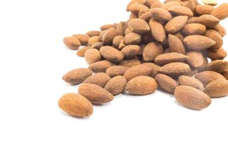 Almonds with isolated background.の写真素材