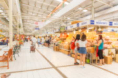 Abstract blurred Market place for business background.の写真素材