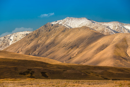 Beautiful mountain in New Zealand for Summer or holiday concept background.