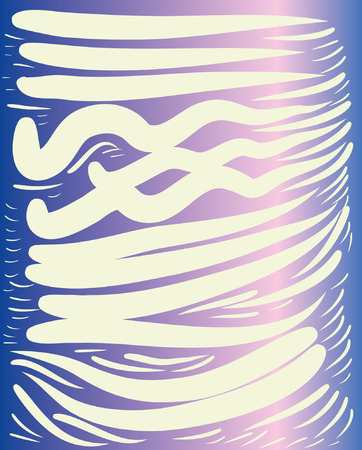 Different colors on blue backgrounds illustration.のイラスト素材
