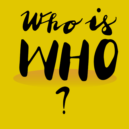 Who is who icon isolated on background.のイラスト素材