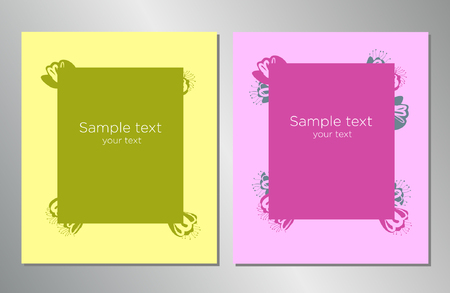 Book cover design Template. Can be adapted to Brochure, Annual Report, Magazine, Poster, Corporate Presentation, Portfolio, Flyer, Banner. Hand drawn design elements.のイラスト素材