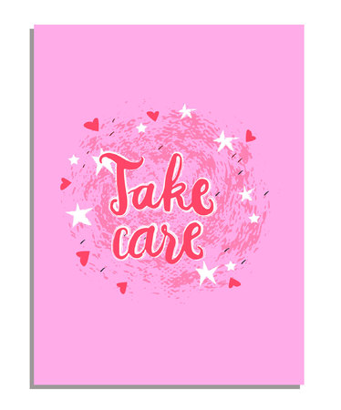 Sign, take a picture of your website, label, icon, poster, minimal dynamic cover design. Hand drawn design elements. Vector illustration.のイラスト素材