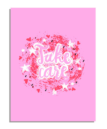 Sign, take a picture of your website, label, icon, poster, minimal dynamic cover design. Hand drawn design elements. Vector illustration.のイラスト素材