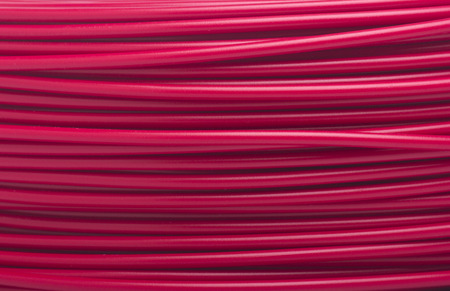close up of red cables の写真素材