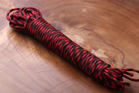 Colored rope parachute cordの写真素材
