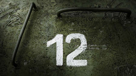 Military equipment. Cast turret of the tank with a number and handles for the crew.