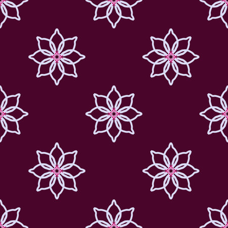Seamless pattern with mandalas. Illustration.の写真素材