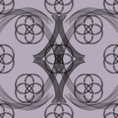 Seamless background pattern. Abstract fractal shapes. Computer generated graphics.