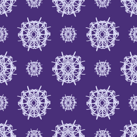 Seamless pattern with abstract mandalasの写真素材