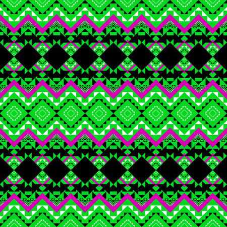 Ethnic boho seamless pattern. Tribal aztec ornament. Folk motif. Textile rapport.