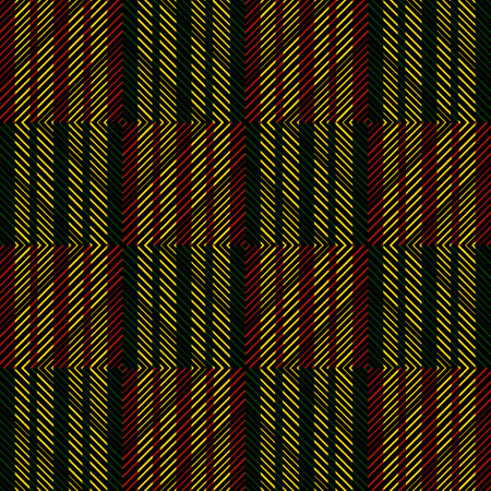 Seamless diagonal pattern in black, yellow and red colors.