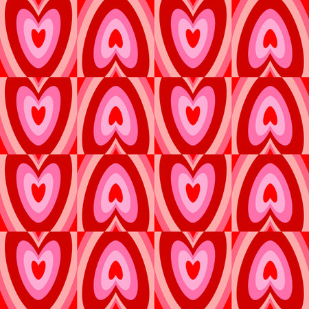 Seamless pattern with hearts. Valentine's day background.の写真素材