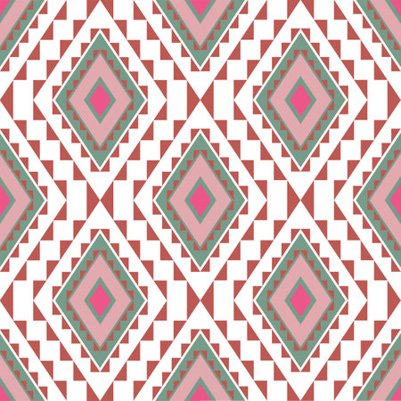 Seamless pattern with tribal aztec ornament.