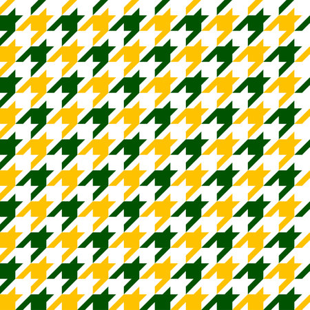 Seamless tartan pattern in green, white and yellow colors
