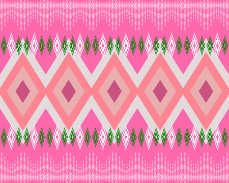 Ethnic boho seamless pattern. Tribal pattern. Folk motif. Textile rapport.の写真素材